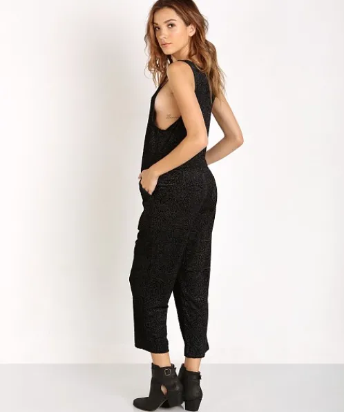 Somedays Lovin Rompers>Morrison Velvet Jumpsuit