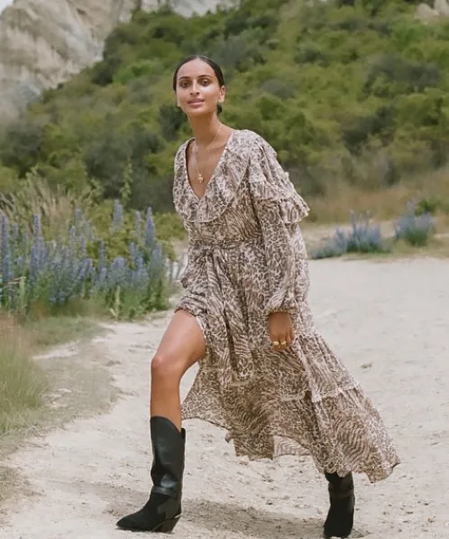 Spell Dresses>Ada Gown Leopard
