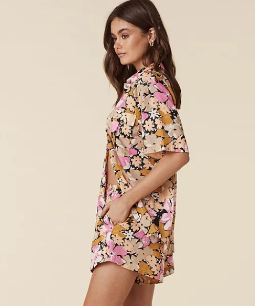 Spell Tops>Aloha Shirt Caramel