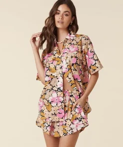 Spell Tops>Aloha Shirt Caramel