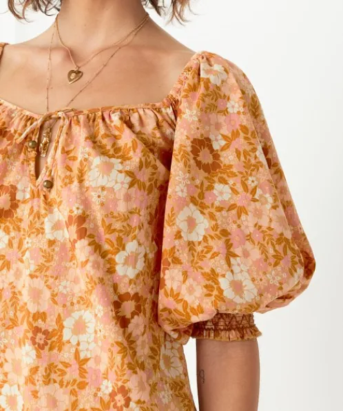 Spell Dresses>Anne Tunic Dress Peach