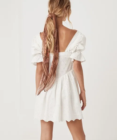 Spell Dresses>Bo Mini Dress White