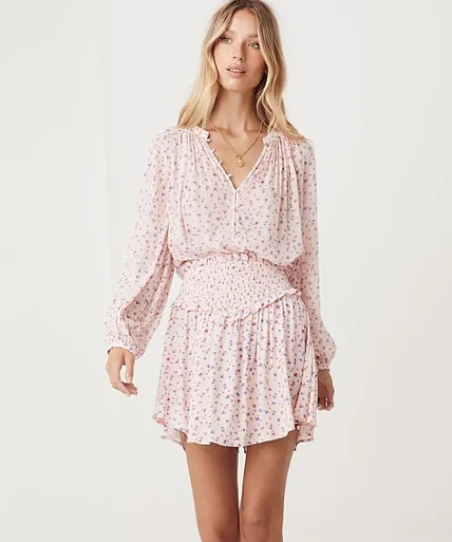 Spell Skirts>Dolly Mini Skirt Ditsy Pink