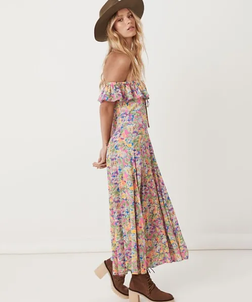 Spell Dresses>Dolly Off-Shoulder Sundress Popsicle