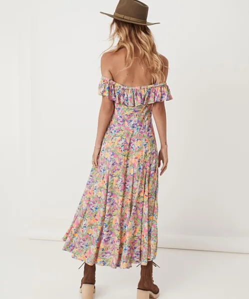Spell Dresses>Dolly Off-Shoulder Sundress Popsicle