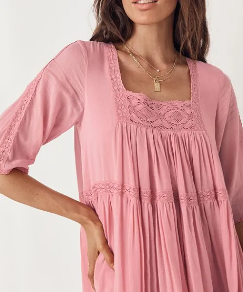 Spell Dresses>Harmony Tunic Dress Peony