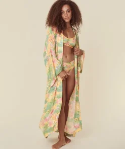 Spell Kimonos>Havana Maxi Robe Tropical