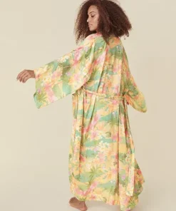 Spell Kimonos>Havana Maxi Robe Tropical