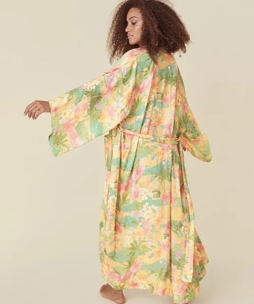 Spell Kimonos>Havana Maxi Robe Tropical