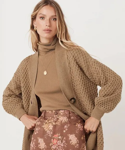 Spell Knits>Highland Knit Cardigan Nutmeg