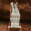 Spell Dresses>Let The Sunshine In Crochet Dress Cream