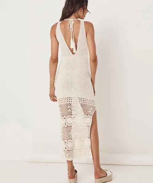 Spell Dresses>Let The Sunshine In Crochet Dress Cream