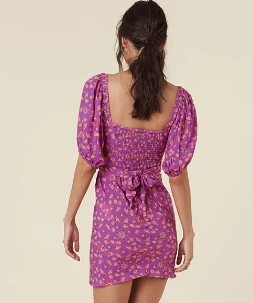 Spell Dresses>Madame Peacock Sweetheart Mini Dress Boysenberry