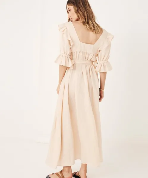 Spell Dresses>Mae Linen Gown Meringue