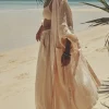 Spell Robes | Kimonos>Mae Linen Robe Meringue