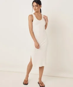Spell Dresses>Mazzy Rib Singlet Dress Cream