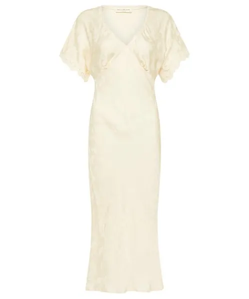 Spell Dresses>Petal Jacquard Nightgown Ecru