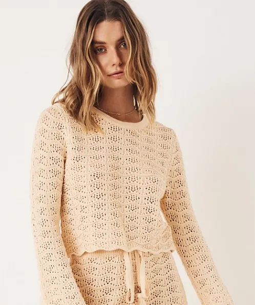 Spell Knits>Road to Paradise Knit Top Wheat