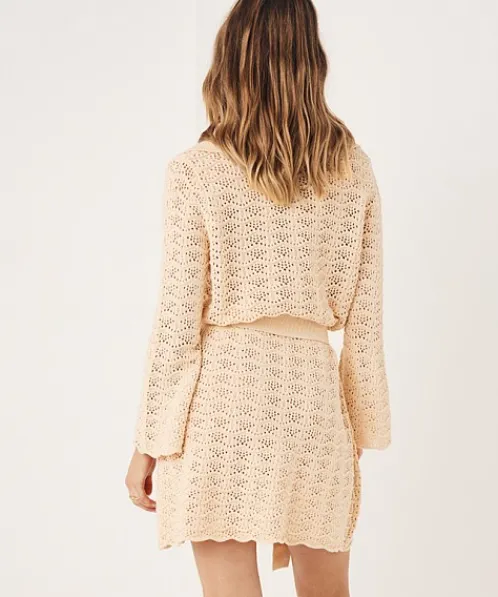 Spell Dresses>Road to Paradise Knit Mini Dress Wheat