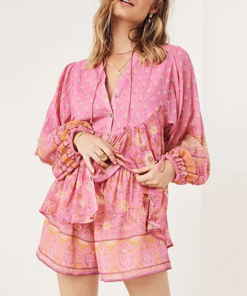 Spell Shorts>Utopia Shorts Flamingo Pink