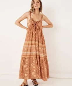 Spell Dresses>Utopia Strappy Sundress Cinnamon