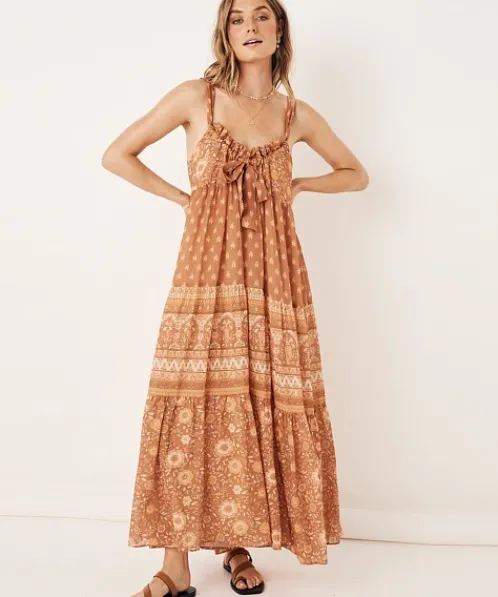 Spell Dresses>Utopia Strappy Sundress Cinnamon