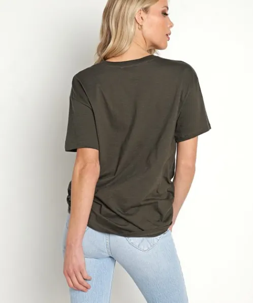 Spell Tops>Wind Drifter Biker Tee Charcoal
