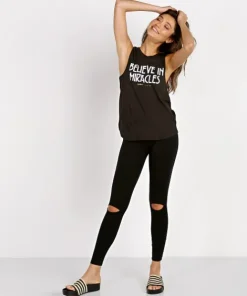 Spiritual Gangster Tops>Believe in Miracles Muscle Tank