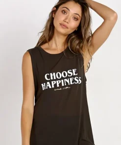 Spiritual Gangster Tops>Choose Happiness Chakra Tank