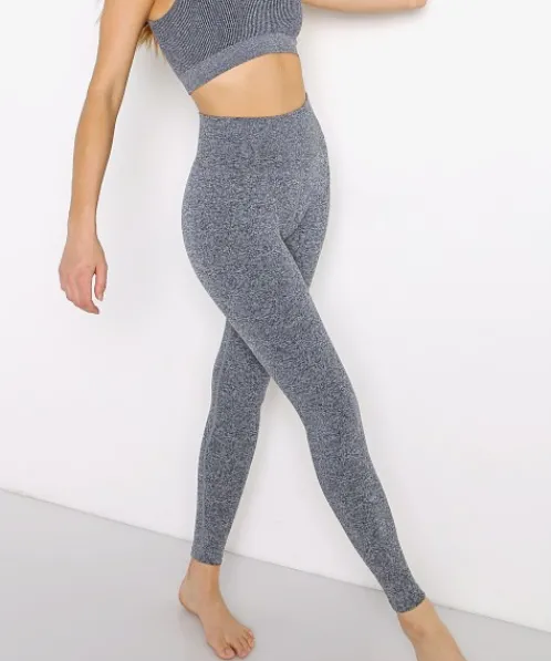 Spiritual Gangster Bottoms>Love Sculpt Legging Heather Grey