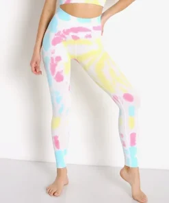 Spiritual Gangster Bottoms>Love Sculpt Legging Sunburst Tie Dye