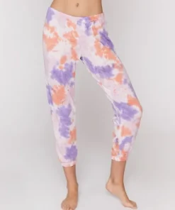 Spiritual Gangster Pants>Perfect Sweatpant Purple Sherbert Tie Dye