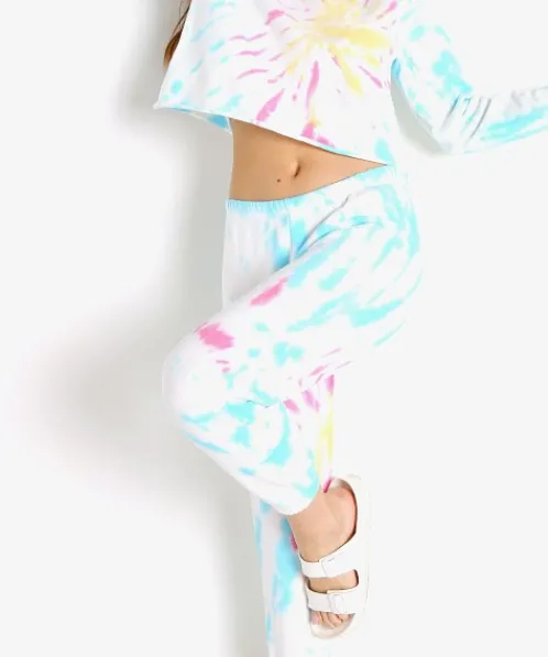 Spiritual Gangster Pants>Perfect Terry Sweatpant Sunburst Tie Dye