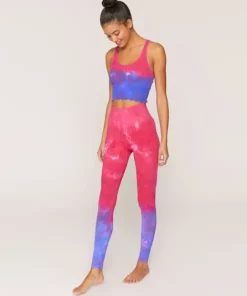 Spiritual Gangster Bottoms>Self Love Legging Watermelon Purple Tie Dye