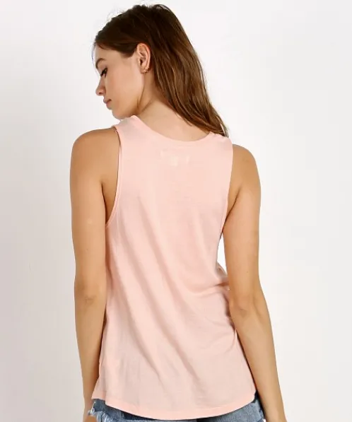 Spiritual Gangster Tops>Sun Child Script Muscle Tank Cool Melon