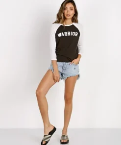 Spiritual Gangster Tops>Warrior Arch Retro Raglan