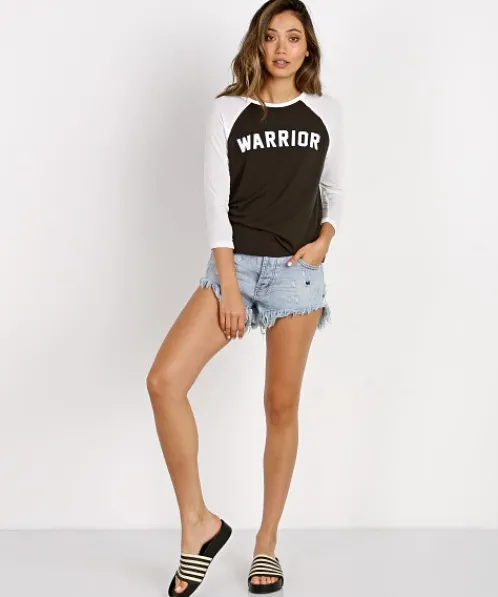 Spiritual Gangster Tops>Warrior Arch Retro Raglan