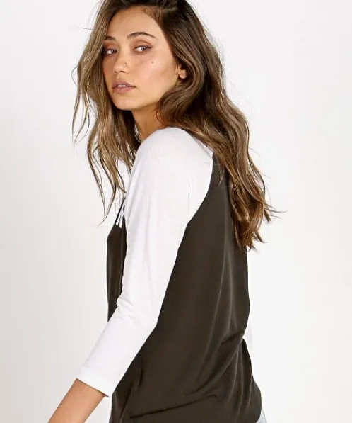 Spiritual Gangster Tops>Warrior Arch Retro Raglan