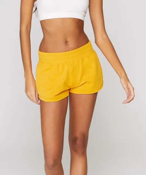 Spiritual Gangster Bottoms | Shorts>Zen Mid-Rise Short Marigold