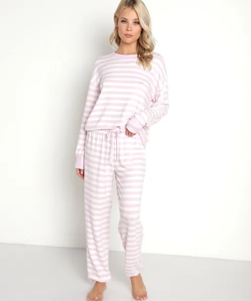 Splendid Pj Sets>Westport Long Sleeve PJ Set Orchid