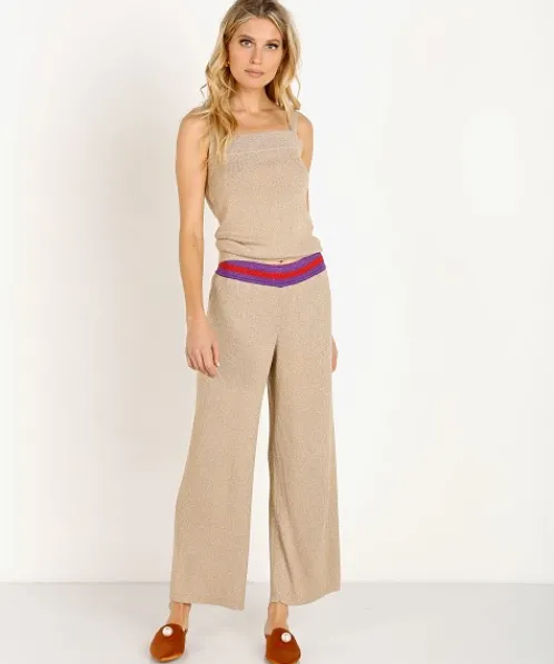 Splendid Pants>X Margherita Missoni Fiesta Sweater Pant Oro
