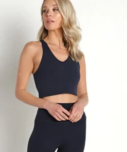 SPLITS59 Sports Bras>Airweight Bralette Indigo