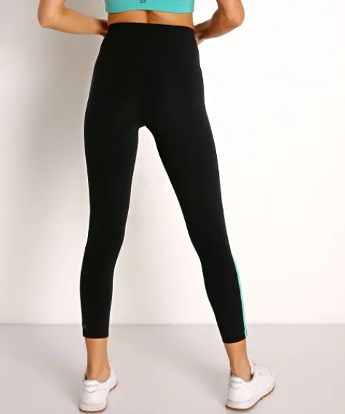 SPLITS59 Bottoms>Dora High Waist Airweight 7/8 Legging Black and Menthol