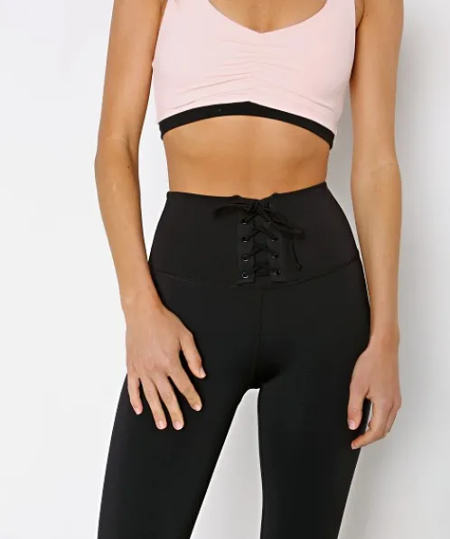 SPLITS59 Bottoms>Glenda High Waist Techflex Full Length Legging Black