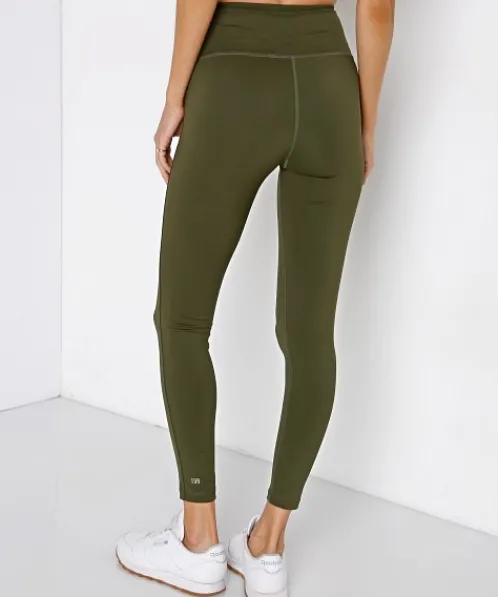 SPLITS59 Bottoms>Glenda High Waist Techflex Full Length Legging Army