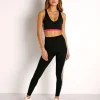 SPLITS59 Bottoms>Gloria High Waist Techflex 7/8 Legging Black and Jacint