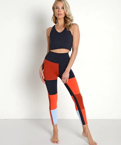 SPLITS59 Bottoms>Janis High Waist Legging Techflex 7/8 Indigo Rum
