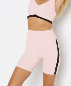 SPLITS59 Bottoms>Loulou High Waist Airweight Short Powder + Black