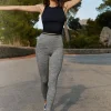 SPLITS59 Bottoms>Mila Seamless High Waist 7/8 Legging Grey