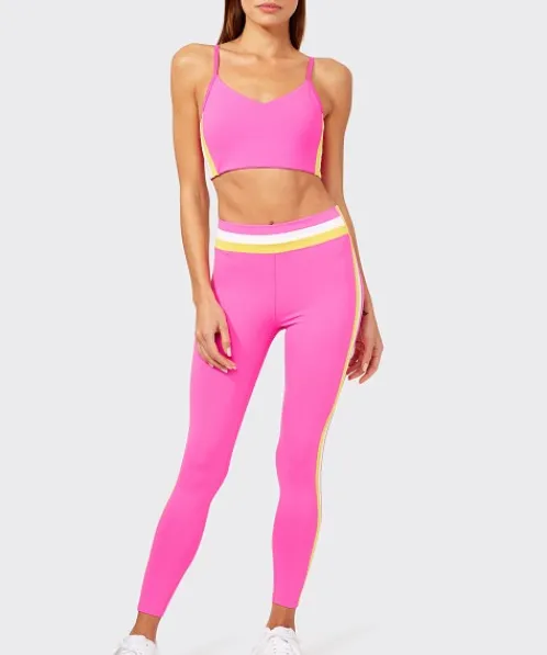 SPLITS59 Sports Bras>Miles Techflex Sports Bra Fuchsia